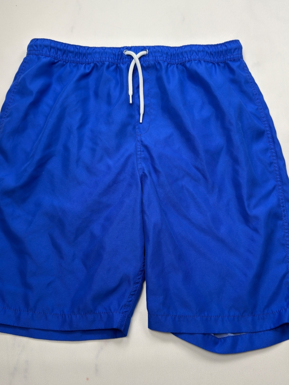 Lands' End Swim Trunks Blue Elastic Waist -  XXL Husky